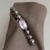 Dainty Purple Face Oval Watch Silver Bubble Bracelet Watch for Women