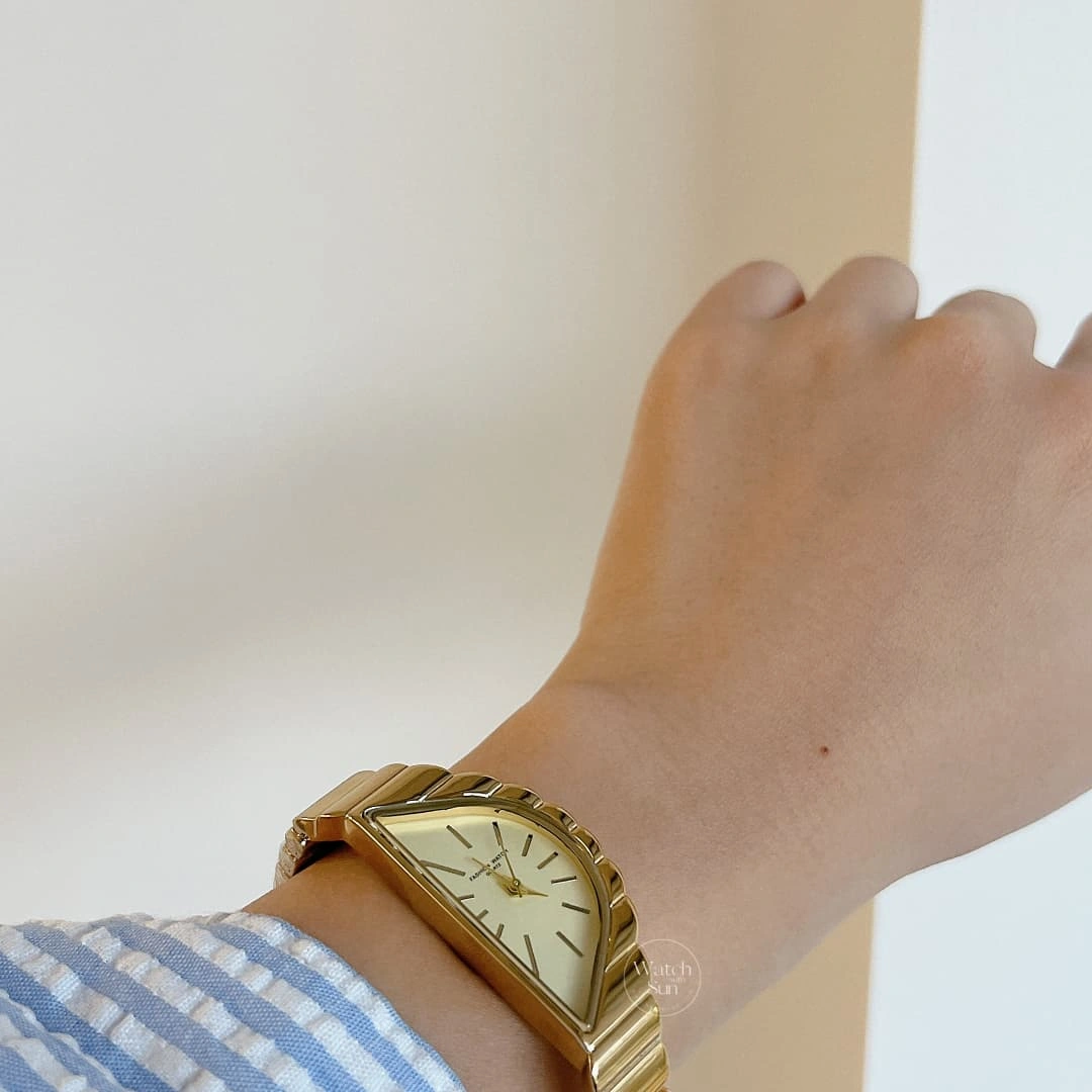 Vintage Inspired Gold/Silver Bracelet Watch for Women Modern Art Deco Vibe Asymmetrical Watch