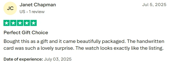WatchwithSun Trustpilot Review