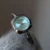 Minimalist Silver Cable Bangle Watch for Women Blue Dial Ladies Watch