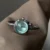 Minimalist Silver Cable Bangle Watch for Women Blue Dial Ladies Watch