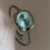 Minimalist Silver Cable Bangle Watch for Women Blue Dial Ladies Watch