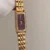 Vintage-Inspired Gold Watch Rectangular Case Burgundy Dial Watch for Women
