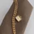 Dainty Gold Charm Bracelet Watch Square Face Pendant Women's Watch