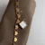 Chic Elegant Gold Heart-Link Charm Bracelet Watch for Women