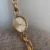 Dainty Gold Oval Dial Watch for Women Elegant Chain Bracelet Ladies Watch