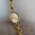 Dainty Gold Oval Dial Watch for Women Elegant Chain Bracelet Ladies Watch