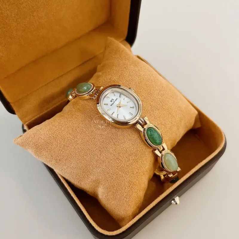 Minimalist Brown Leather Watch Gift Box