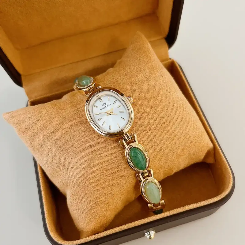 Minimalist Brown Leather Watch Gift Box