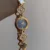 Four Leaf Clover Bracelet Watch for Women Crystal Accents Mother of Pearl Dial Women's Watch