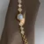 Four Leaf Clover Bracelet Watch for Women Crystal Accents Mother of Pearl Dial Women's Watch