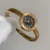 Vintage-Inspired Roman Numeral Dial Gold Bangle Watch for Women