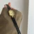 Vintage-Inspired Gold Roman Numeral Brown & Black Genuine Leather Watch for Women