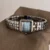 Chic Blue/Pink Dial Mother of Pearl Face Square Watch for Women