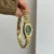 Dainty Emerald Green Dial Oval Face Bracelet Watch for Women