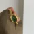 Vintage-Inspired Emerald Green Dial Oval Bangle Watch for Women