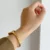Vintage-Inspired Emerald Green Dial Oval Bangle Watch for Women