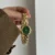 Vintage-Inspired Green Round Face Bracelet Watch for Women
