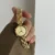 Vintage-Inspired Gold Round Face Bracelet Watch for Women