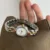 Vintage-Inspired White Dial Oval Face Two Tone Bracelet Watch for Women