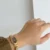 Dainty Brown Dial Oval Face Bracelet Watch for Women