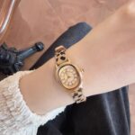 Chic Leopard Pattern Leather Strap Watch for Women