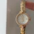 Vintage-Inspired Gold Bracelet Watch Luxury Zircon Bezel Ladies Watch