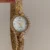 Vintage-Inspired Gold Bracelet Watch Luxury Zircon Bezel Ladies Watch