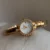 Vintage-Inspired Gold Bracelet Watch Luxury Zircon Bezel Ladies Watch