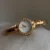 Vintage-Inspired Gold Bracelet Watch Luxury Zircon Bezel Ladies Watch