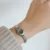 Chic Round Dial Silver Stainless Steel Watch for Women Small Face Slim Link Bracelet Watch