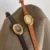 Modern Casual Oval Dial Watch Brown Leather Strap Watch for Women