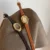 Modern Casual Oval Dial Watch Brown Leather Strap Watch for Women